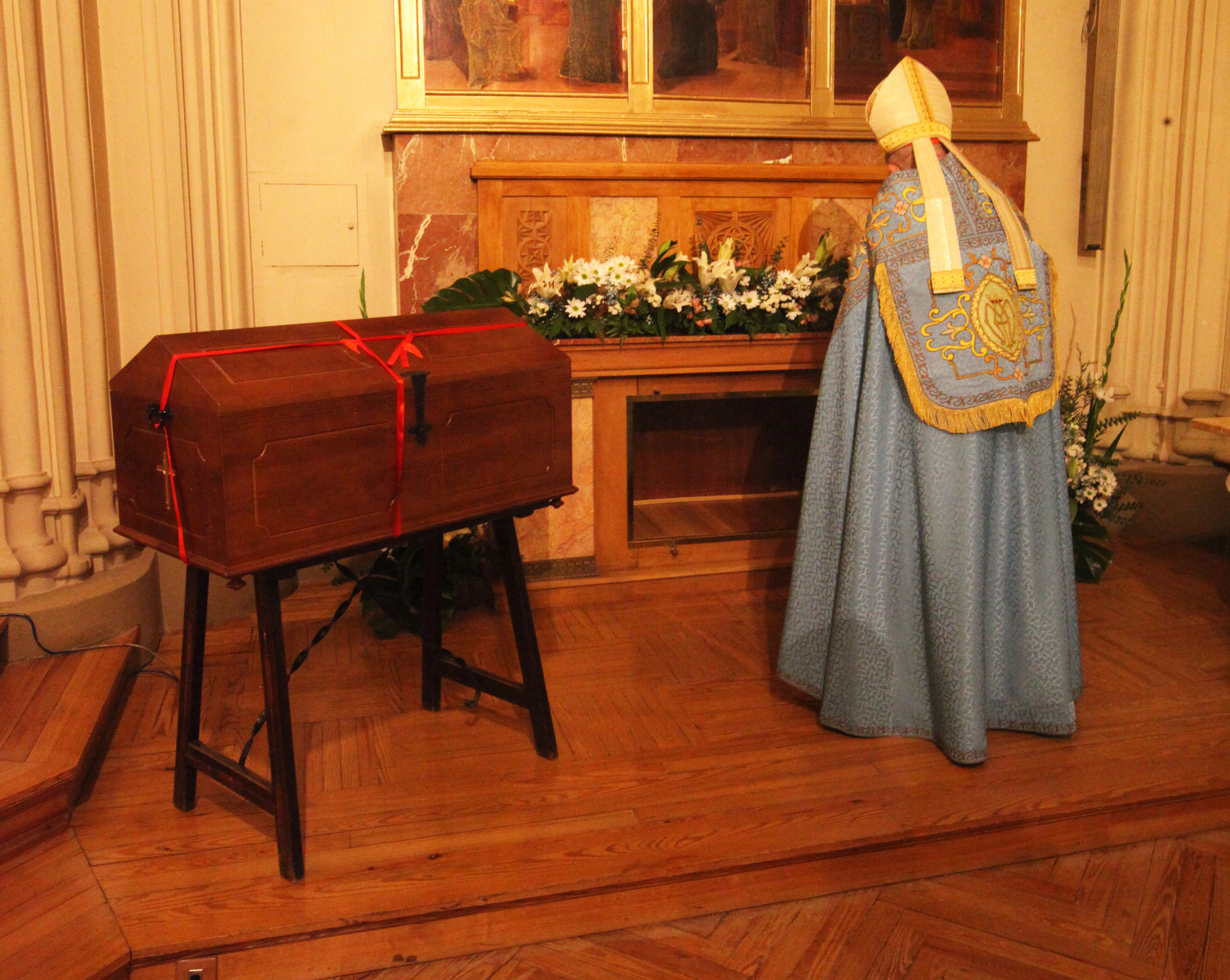 Inhumación de Ángel Trapero, seminarista mártir.