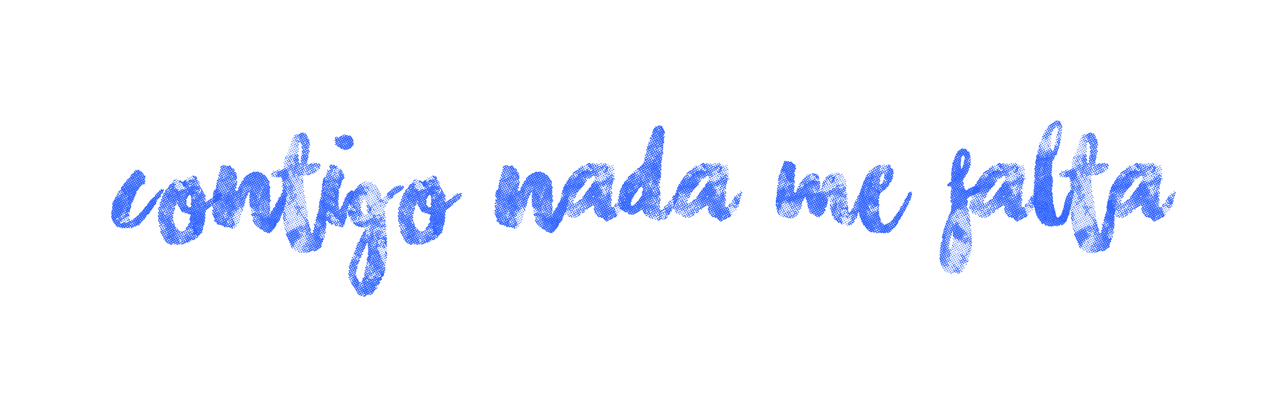Contigo nada me falta