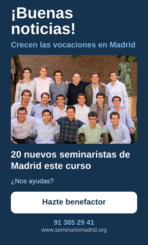 ¡Buenas noticias! Crecen las vocaciones en Madrid. 20 nuevos seminaristas de Madrid este curso. ¿Nos ayudas? Hazte benefactor. Teléfono 91 365 29 41.